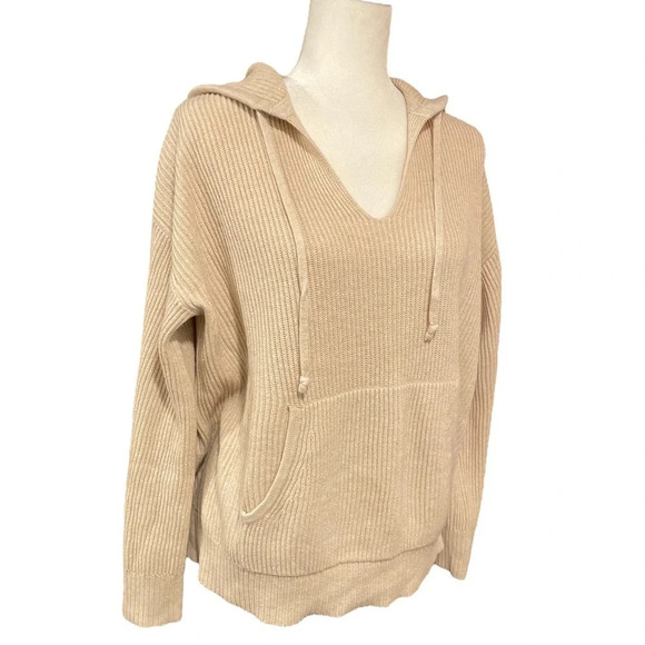 J. Crew Summer 2021 Ribbed Cotton-Cashmere Hoodie - Picture 8 of 8